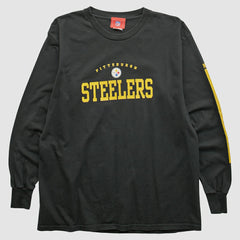 Pittsburgh Steelers NFL 2000s Long Sleeve T-shirt - Black Vintage - Fanatics