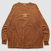 Cincinnati Bengals 2000s Long Sleeve T-shirt - Brown Vintage - Fanatics