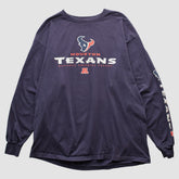 Houston Texans NFL 2000s Long Sleeve T-shirt - Navy Vintage - Fanatics