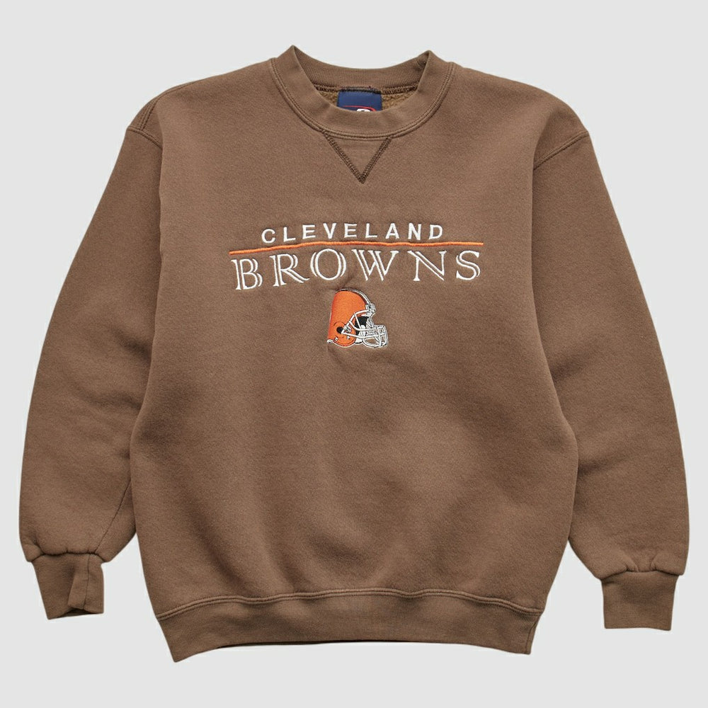 Cleveland Browns Pro Player 2000s Pullover Sweatshirt - Brown Vintage - Fanatics