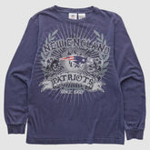 New England Patriots NFL Pro Line 2010s Long Sleeve T-shirt - Navy Vintage - Fanatics