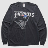New England Patriots NFL 2010s Long Sleeve T-shirt - Black Vintage - Fanatics