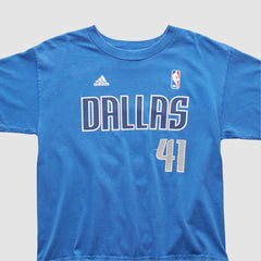 Adidas Dallas Mavericks 2010s T-shirt Blue Vintage
