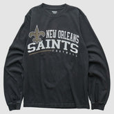 New Orleans Saints Reebok 2000s Long Sleeve T-shirt - Black Vintage - Fanatics