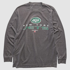 New York Jets 2010s Long Sleeve T-shirt - Dark Heather Gray Vintage - Fanatics