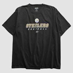 Pittsburgh Steelers Reebok 2000s T-shirt - Black Vintage - Fanatics