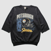 Pittsburgh Steelers Tultex 1992 Pullover Sweatshirt - Black Vintage - Fanatics
