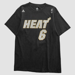 Adidas Miami Heat 2010s T-shirt Black Vintage