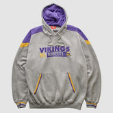 Minnesota Vikings NFL 2000s Hooded Pullover Sweatshirt - Heather Gray Vintage - Fanatics