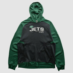 New York Jets Reebok 2010s Hooded Pullover Sweatshirt - Black Vintage - Fanatics