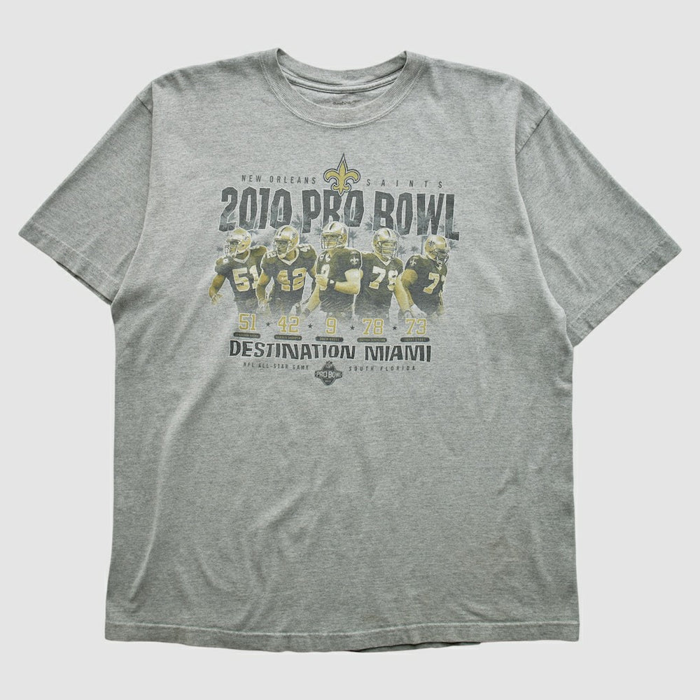 New Orleans Saints Reebok 2010 T-shirt - Heather Gray Vintage - Fanatics
