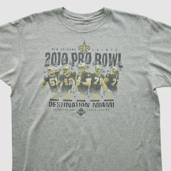New Orleans Saints Reebok 2010 T-shirt - Heather Gray Vintage - Fanatics