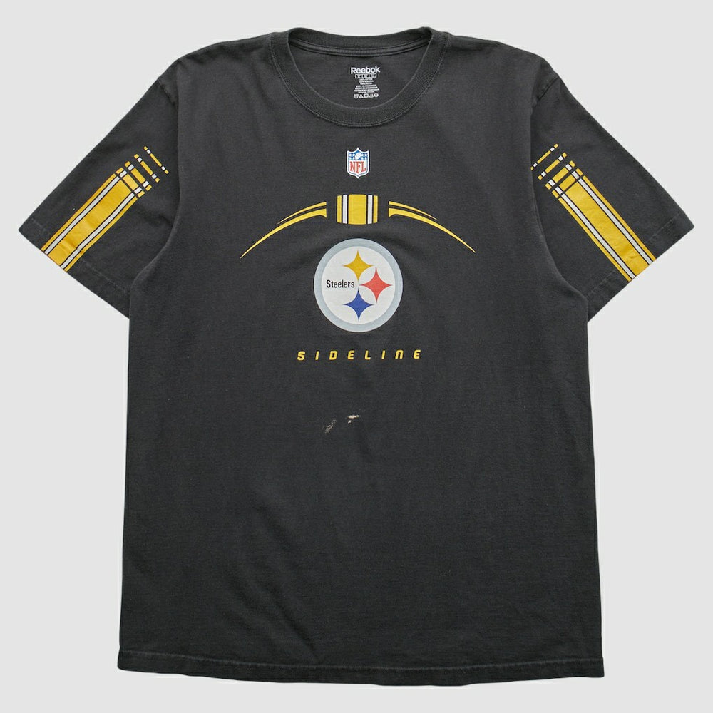 Pittsburgh Steelers Reebok 2000s T-shirt - Black Vintage - Fanatics