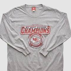Kansas City Chiefs NFL 2003 Long Sleeve T-shirt - Heather Gray Vintage - Fanatics