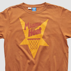 Adidas Miami Heat 2010s T-shirt Orange Vintage