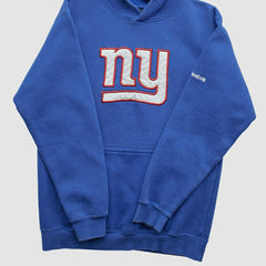 New York Giants Reebok 2000s Hooded Pullover Sweatshirt - Blue Vintage - Fanatics