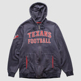 Houston Texans Reebok 2010s Hooded Full Zip Sweatshirt - Navy Vintage - Fanatics