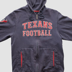 Houston Texans Reebok 2010s Hooded Full Zip Sweatshirt - Navy Vintage - Fanatics