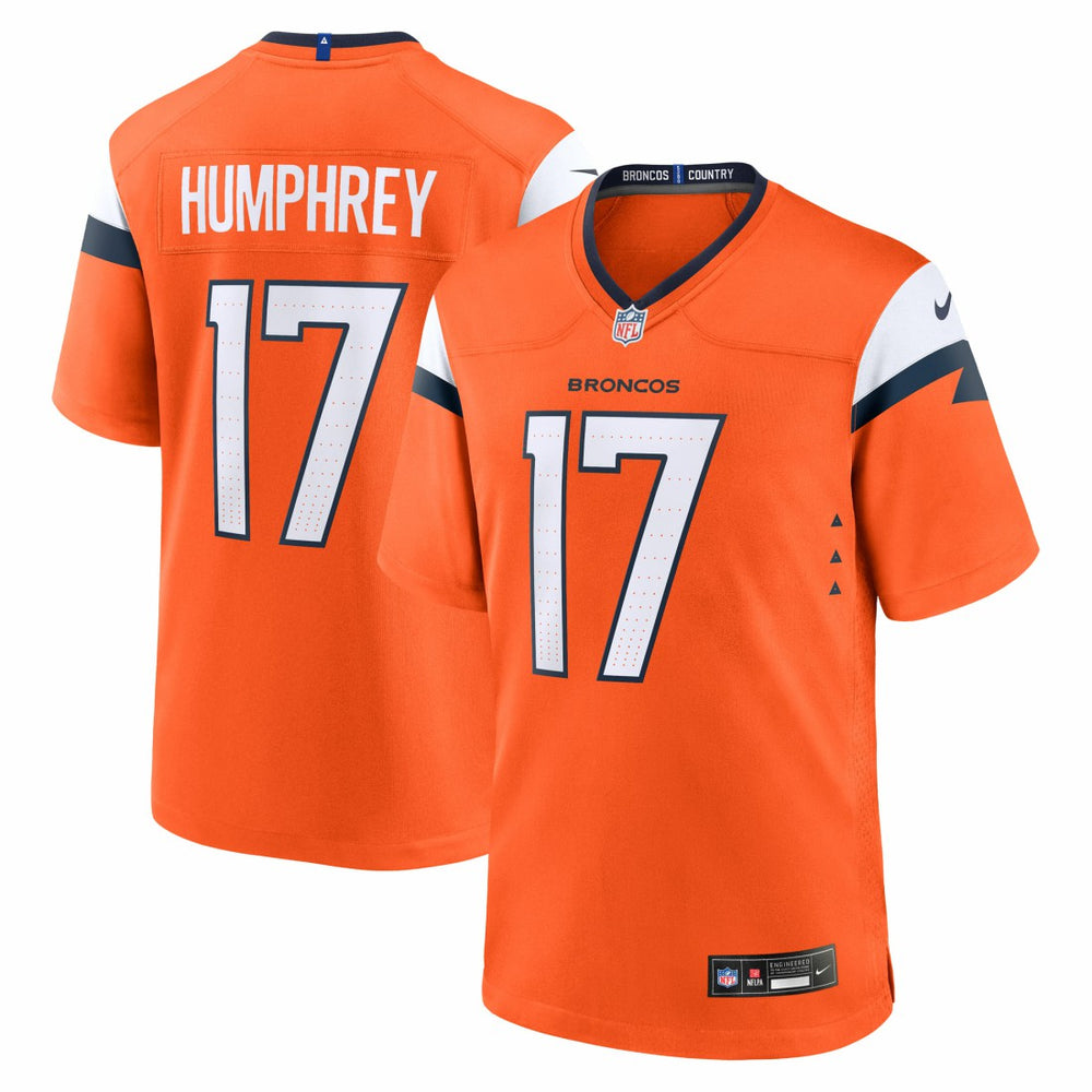 Lil'Jordan Humphrey Denver Broncos Team Game Jersey - Orange - Nike