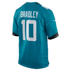 Carter Bradley Jacksonville Jaguars Team Game Jersey - Teal - Nike