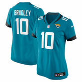 Carter Bradley Jacksonville Jaguars Women's Team Game Jersey - Teal - Nike