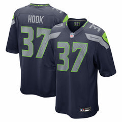 Maxen Hook Seattle Seahawks Team Game Jersey - College Navy - Nike