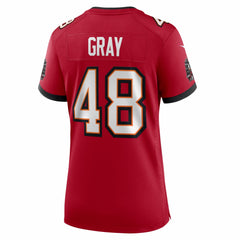 JT Gray Tampa Bay Buccaneers Women's Team Game Jersey - Red - Nike