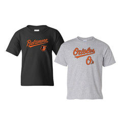 Baltimore Orioles Soft as a Grape Youth 2-Pack Logo T-Shirt Set Outlet