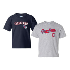 Cleveland Guardians Soft as a Grape Youth 2-Pack Logo T-Shirt Set for sale