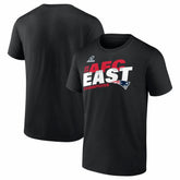 New England Patriots 2025 AFC East Division Champions Big & Tall Conquer T-Shirt - Black - Fanatics