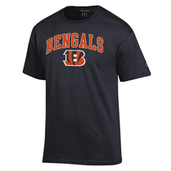Cincinnati Bengals Champion Arch Over Logo T-Shirt - Black - NFL