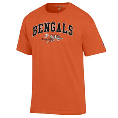 Cincinnati Bengals Champion Arch Over Logo T-Shirt - Orange - NFL