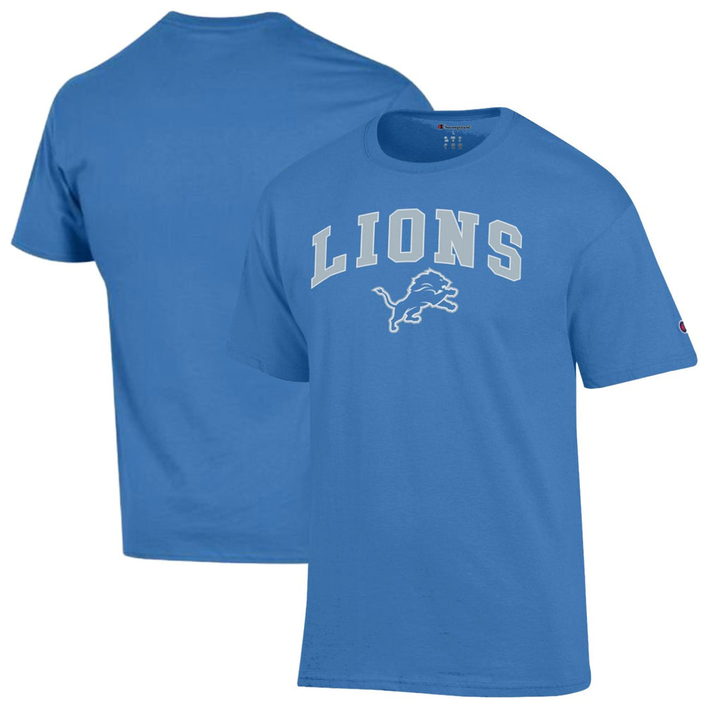 Detroit Lions Champion Arch Over Logo T-Shirt - Blue - NFL