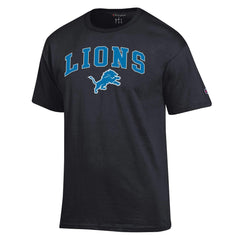 Detroit Lions Champion Arch Over Logo T-Shirt - Black - NFL