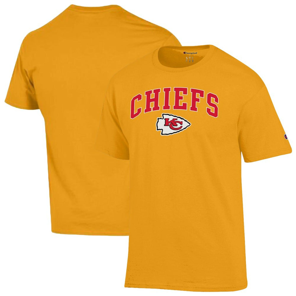Kansas City Chiefs Champion Arch Over Logo T-Shirt - Gold - NFL