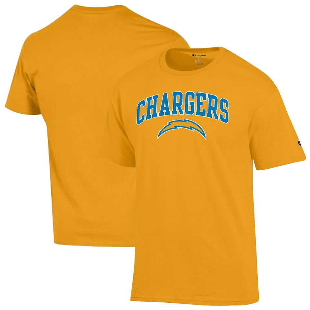 Los Angeles Chargers Champion Arch Over Logo T-Shirt - Gold - NFL