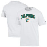 Miami Dolphins Champion Arch Over Logo T-Shirt - White - NFL