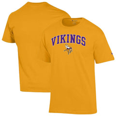 Minnesota Vikings Champion Arch Over Logo T-Shirt - Gold - NFL