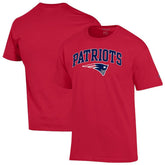 New England Patriots Champion Arch Over Logo T-Shirt - Red - NFL