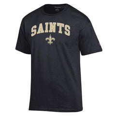 New Orleans Saints Champion Arch Over Logo T-Shirt - Black - NFL