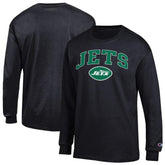 New York Jets Champion Arch Over Logo Long Sleeve T-Shirt - Black - NFL