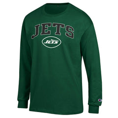 New York Jets Champion Arch Over Logo Long Sleeve T-Shirt - Green - NFL
