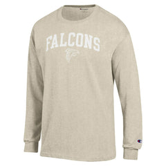 Atlanta Falcons Champion White Ink Jersey Long Sleeve T-Shirt - Oatmeal - NFL