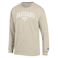 Jacksonville Jaguars Champion White Ink Jersey Long Sleeve T-Shirt - Oatmeal - NFL