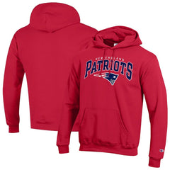 New England Patriots Champion Powerblend Arch over Logo Hoodie - Red - NFL