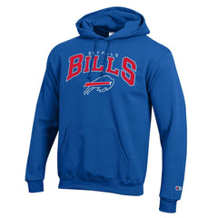 Buffalo Bills Champion Powerblend Arch over Logo Hoodie - Royal - NFL