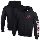 Arizona Cardinals Champion Powerblend Fleece Full-Zip Hoodie - Black - NFL