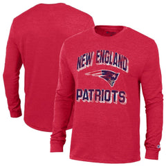 New England Patriots Champion Ultimate Tri-Blend Long Sleeve T-Shirt - Red - NFL