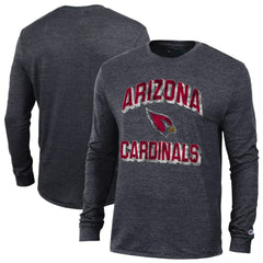 Arizona Cardinals Champion Ultimate Tri-Blend Long Sleeve T-Shirt - Heather Black - NFL
