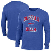 Buffalo Bills Champion Ultimate Tri-Blend Long Sleeve T-Shirt - Heather Royal - NFL